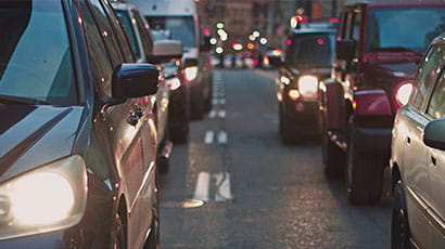 Cars on the street